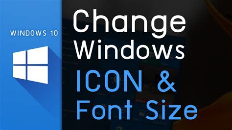 Windows10 How To Change Desktop Icons Font Size On Windows 10 Youtube