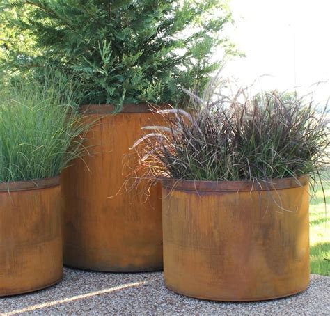 7 Metal Planters Award Winning Contemporary Concrete Planters And
