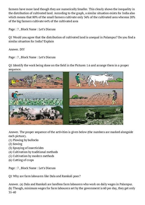 Ncert Solutions For Class 9 Economics Chapter 1 The Story Of Village
