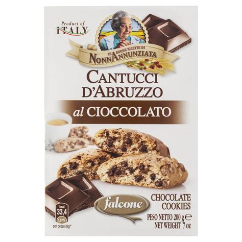 Falcone Cantucci D Abruzzo Biscuits Chocolate Cookies 200g