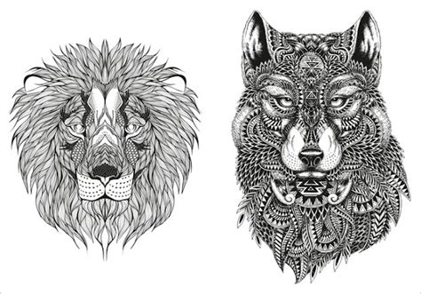 Wolf malvorlagen zum ausdrucken ausmalbilder kostenlos und. mandalas für erwachsene lion wolf