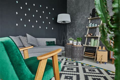 Room Corner With Armchair Stock Image Image Of Cactuses 88186927