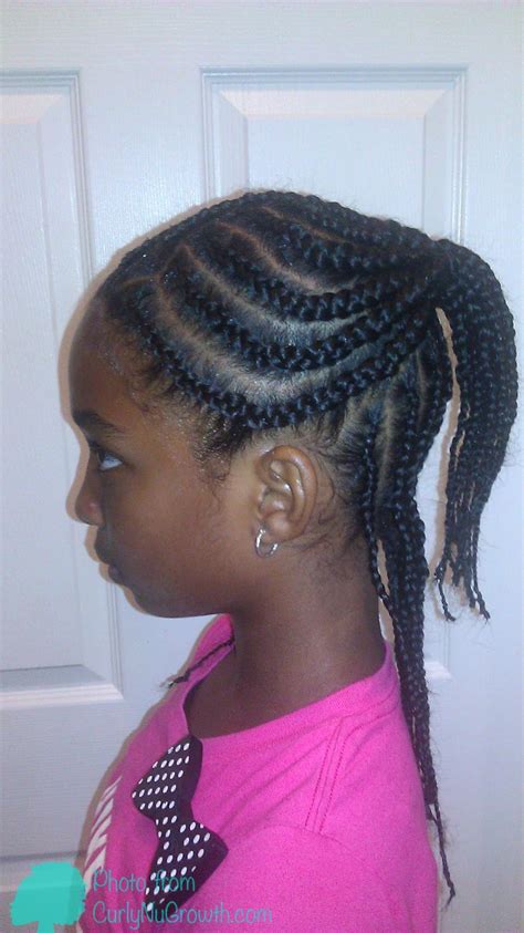 A side braid is a simple but chic hairstyle. CurlyNuGrowth | it begins hair.: Braided Hairstyle: Two ...