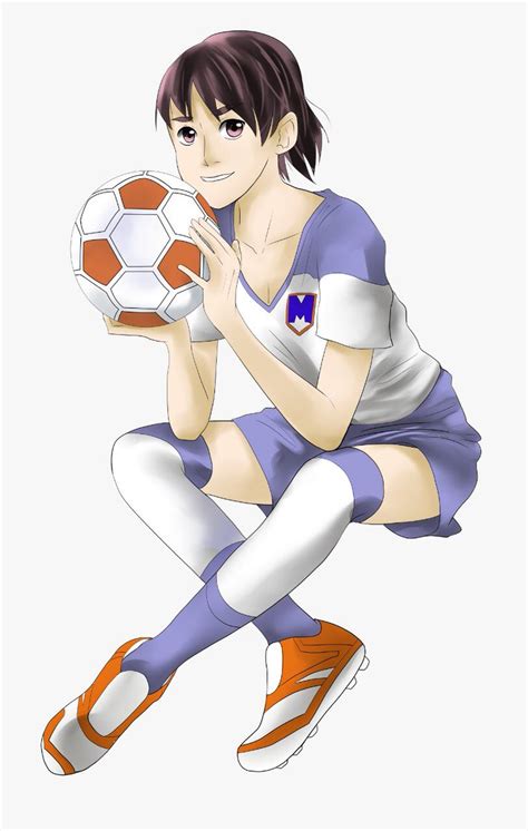 Anime Girl Kicking Soccer Ball