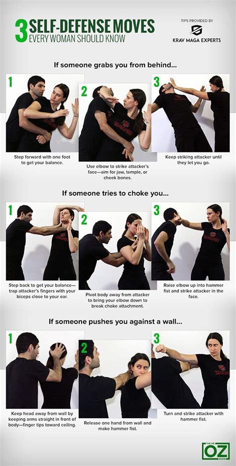 3 Self Defense Moves Every Woman Should Know Self Defense Moves Self