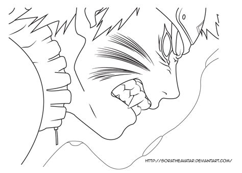 Kyuubi Naruto Line Art By Soratheavatar On Deviantart Naruto Sketch