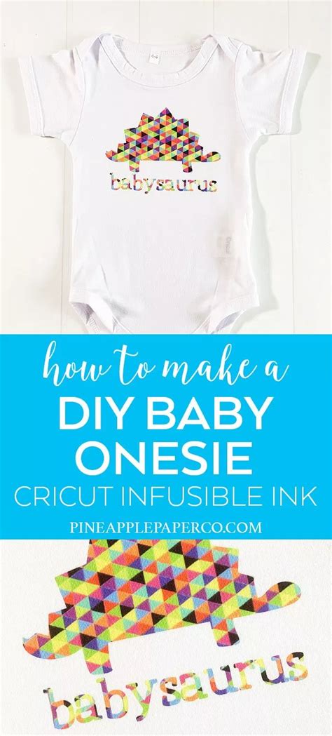 How To Make A Baby Onesie With Cricut Infusible Ink Infusible Ink