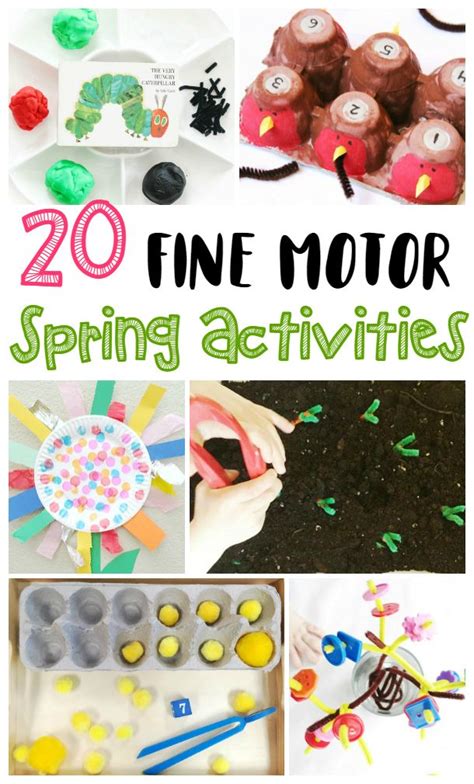 Toddlers are on the go all the time. These spring fine motor activities are the perfect thing ...