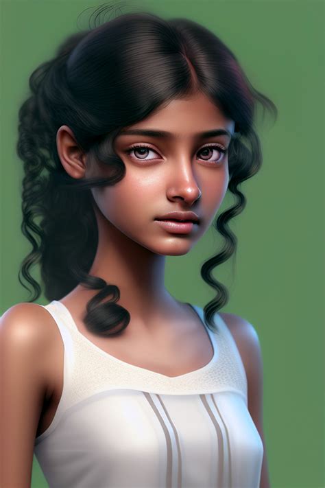 Artstation Ai Generated Portrait Of A Young Indian Girl