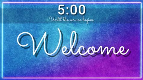 Copy Of Welcome Countdown Church Postermywall