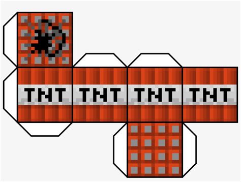 Minecraft Paper Template Tnt Minecraft Tnt Block Papercraft Free