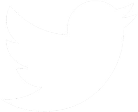 Logo Twitter Png Blanc White Twitter Logo Transparent Clipart Full