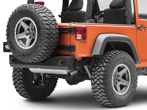 Bestop Jeep Wrangler Highrock 4x4 Modular Rear Bumper Matte Black