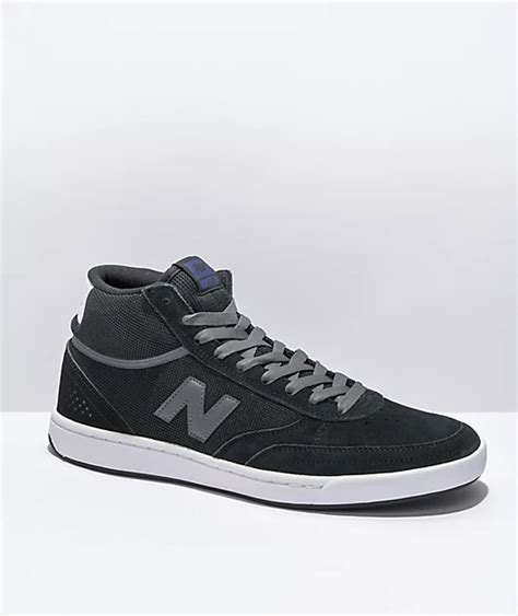 New Balance Numeric 440 High Top Black And Grey Skate Shoes