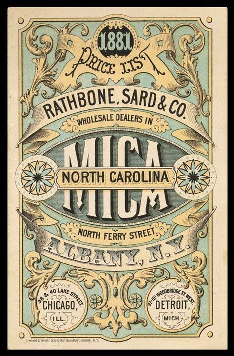 Victorian design and the medieval revival. Rathbone, Sard. & Company, 1890 | Graphic Design ...