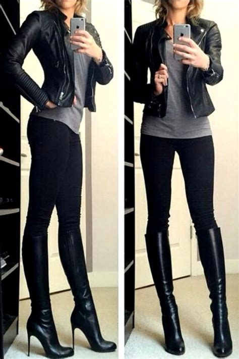 Black Knee High Boots Outfit For Women Looking For The Hottest New