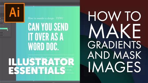 How To Make Gradients And Mask Images Adobe Illustrator Cc 2018 19