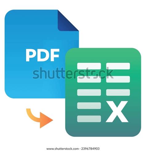 Illustration Icon Pdt Excel Stock Vector Royalty Free 2396784903
