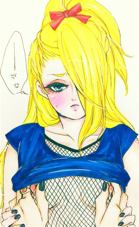 Rule 34 Akatsuki Akatsuki Naruto Blonde Hair Blue Eyes Blush Breasts Deidara Female Grabbing