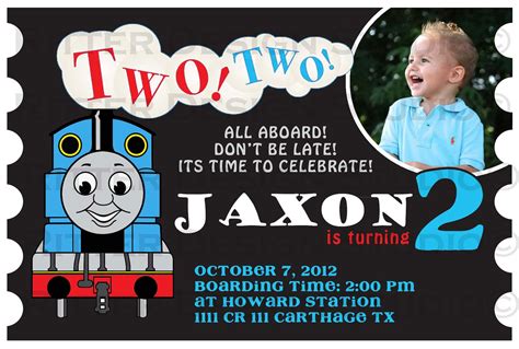 Attractive Thomas The Train Birthday Invitation Ideas Download