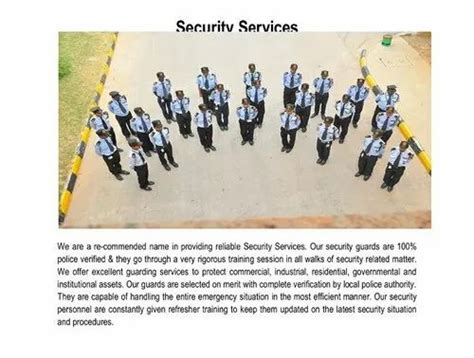 Male Security Guard Services Rs 14500person Boxwish Enterprises Id
