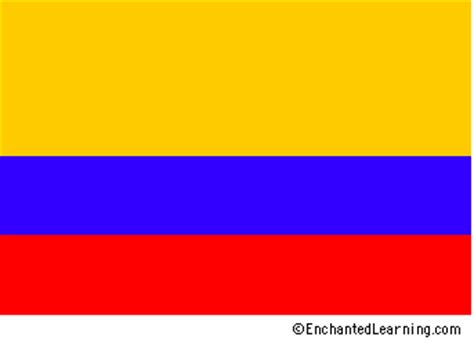 Its width to length ratio is 2 to 3 local opposition. Colombia's Flag - EnchantedLearning.com