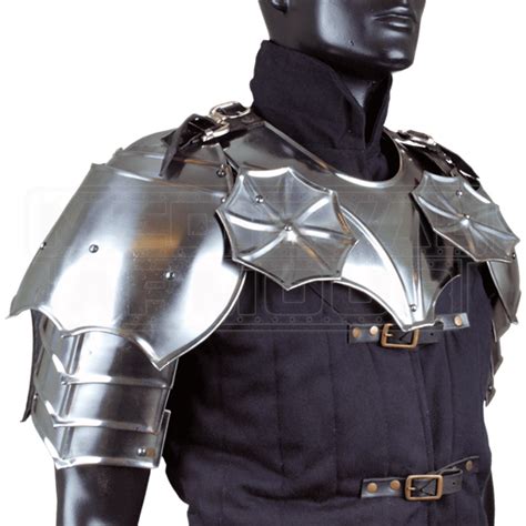 Gothic Gorget With Pauldrons Mci 2561 By Medieval Armour Leather