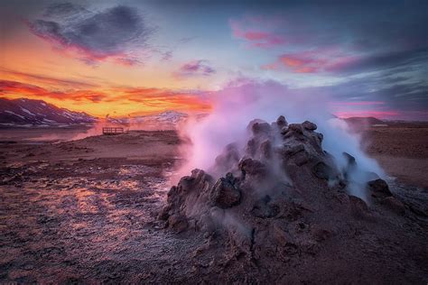 A Steam Vent At Hverir Of North Iceland Photograph By Celia Fine Art