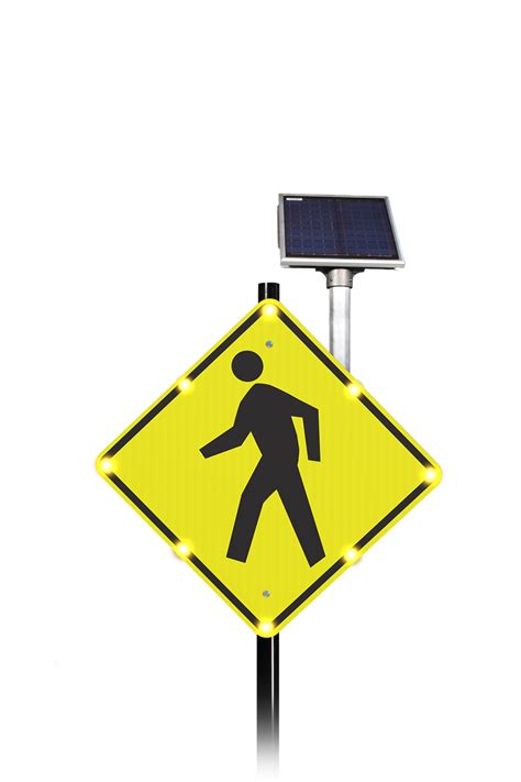Standard 247 Blinkersign Flashing Led Pedestrian Crosswalk Symbol