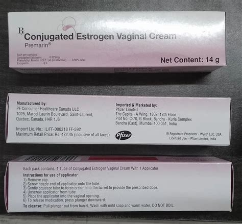 Conjugated Estrogen Vaginal Cream At Rs Unit Vaginal Cream In