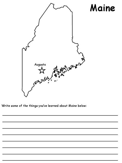Maine State Map