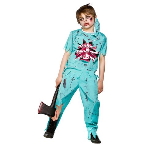 Zombie Undead Skeleton Day Of The Dead Halloween Boys Kids Fancy Dress