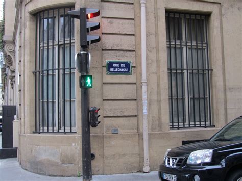Traffic Lights At The Corner Of Rue De Bellechasse Paris Lights