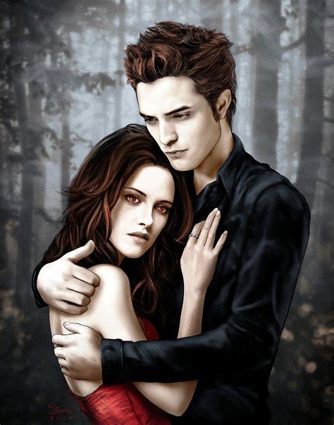 Bella And Edward Vamp Twilight By Shellen Edward Bella Hd Phone