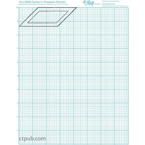 Visi Grid Quilters Template Sheets By Candt Publishing