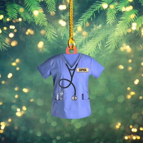 Personalized Nurse Ornament Cute Nurse Ornament Christmas Etsy