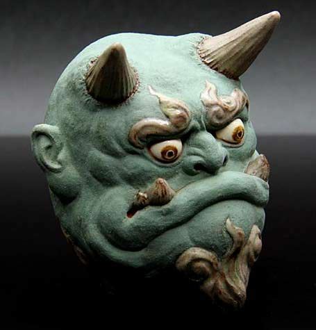 Tamba Oni Sake Cup Masks Art Japanese Art Art Inspiration