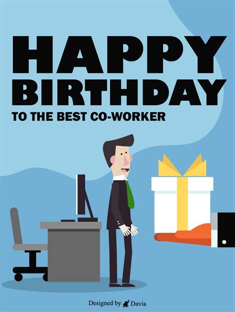 A Huge T Happy Birthday Co Worker Cards Birthday And Greeting