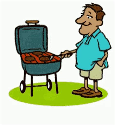 Dad Grilling Clipart