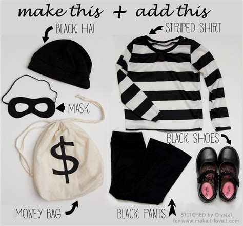 Last Minute Little Bandit Costume Make It And Love It Robber