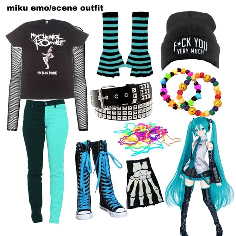 Miku Emoscene Outfit Scene Outfits Emo Clothes For Girls Scene Outfit