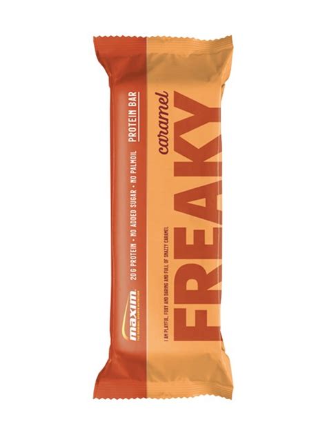 Maxim Freaky Protein Bar Caramel 55 Gram Ned I Vekt Farmasietno
