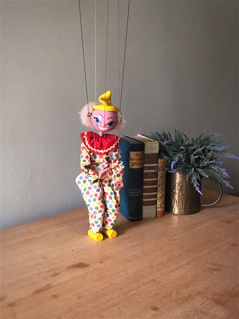 Pelham Puppet Vintage Marionette Vintage Puppet Clown Marionette