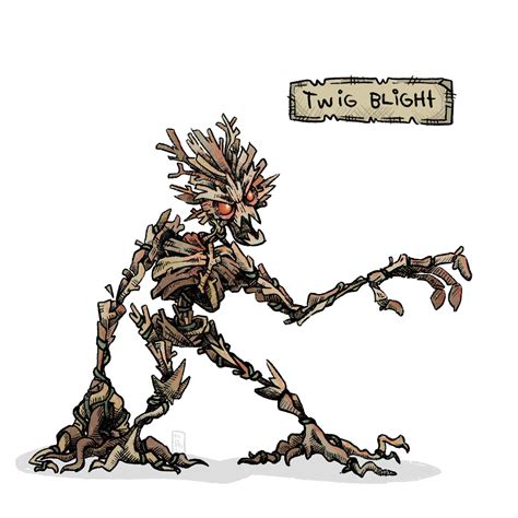 Art Drawing Through The Monster Manual Blight Twig Rdnd