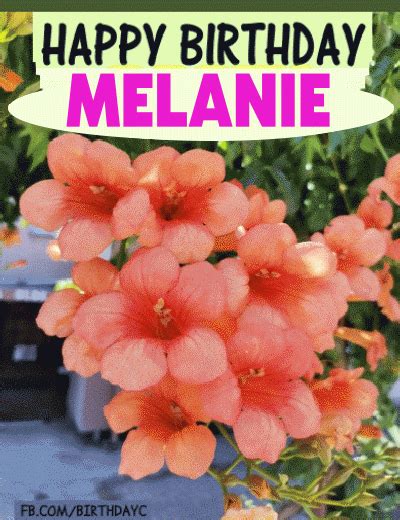 Happy Birthday Melanie  Birthday Greeting Birthdaykim