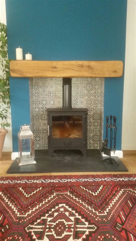 Sweep away any debris that. Dartmoor W5 Dean Forge Wood Log Burner with Moroccan tile ...