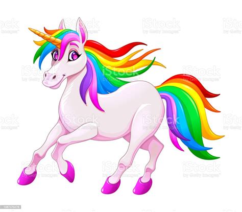 Cute Rainbow Unicorn Stock Illustration Download Image Now Istock