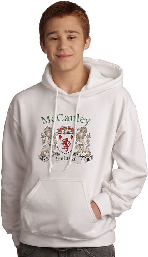 Mccauley Irish Coat Of Arms Hooded Sweatshirt In White