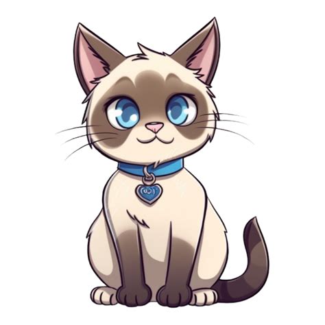 Siamese Cat Clipart 24077589 Png