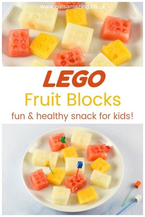 Easy Lego Fruit Blocks Recipe Food Best Party Food Healthy Kids